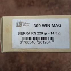Sologne Klassic 300Win mag Sierra Round nose 220gr