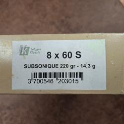 Sologne Klassic 8x60S Subsonic 220gr