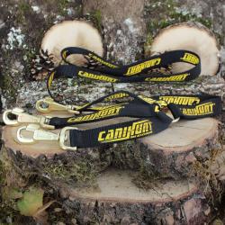 Laisse HUNTER tripleur plate avec tripleur int&eacute;gr&eacute; 30 cm S&eacute;rie Gold