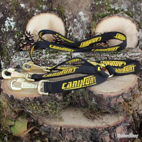 Laisse HUNTER tripleur plate avec tripleur int�gr� 30 cm S�rie Gold
