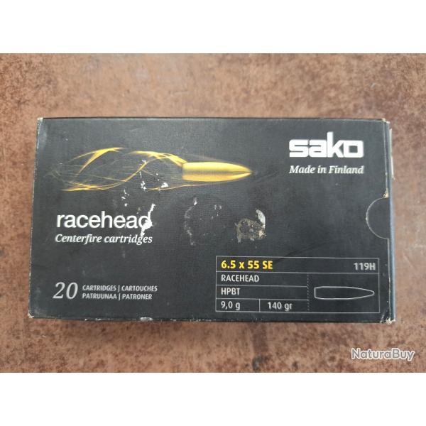 Sako racehead 6.5x55SE HPBT 140gr