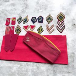 calot 9eme r&eacute;giment de spahis alg&eacute;riens (lot)