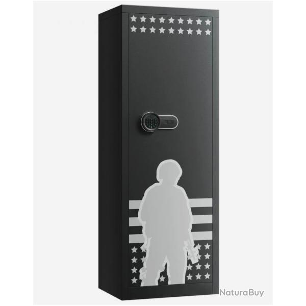 ENCHERE Armoire 10-12 Fusils, pour Armes � Feu Verrouillage par Clavier Num�rique et Cl�s