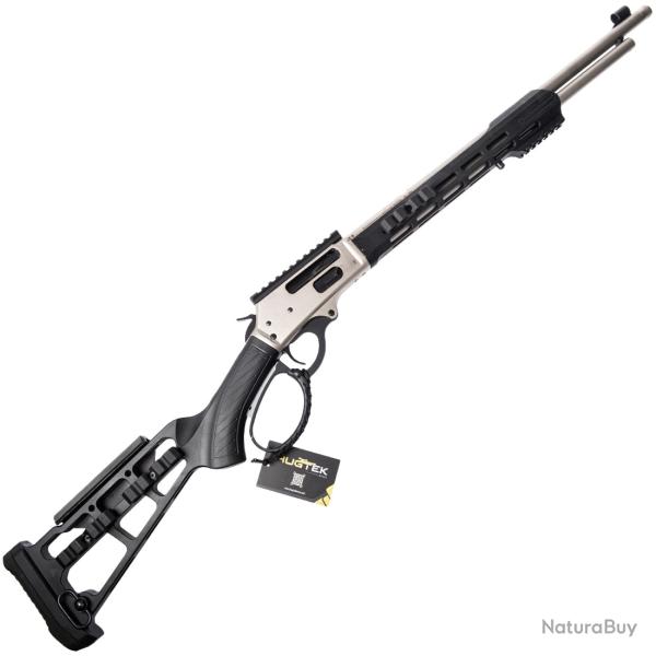Carabine � levier 30-30 Crosse skeleton et GM tactique bo�tier nickel �jection lat�ral