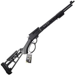 Carabine &agrave; levier HUGTEK 30-30 Crosse skeleton et GM tactique &eacute;jection lat&eacute;ral
