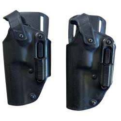 Lot de 2 holsters cuir gaucher GK Pro - &Eacute;quipement police - Occasion - D&eacute;part 1 �