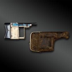 PISTOLET Le Merveilleux, mod&egrave;le luxe avec &eacute;tui - France - Vers 1889