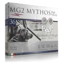 WAHOO ! LOT DE 5 BOITES DE 10 CARTOUCHES B&P MG2 MYTHOS 36 HV CALIBRE 12 - 36G