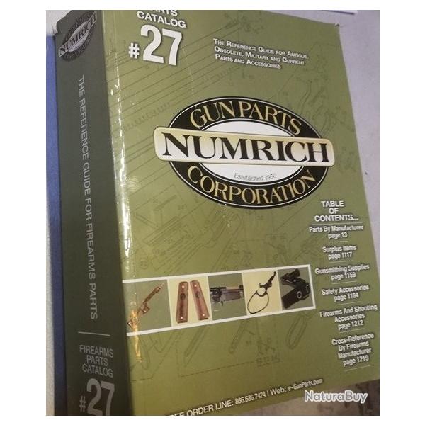 Rare catalogue GUN PARTS NUMRICH 27 armes pi�ces d�tach�es surplus militaria ww2 LA BIBLE 1240 pages