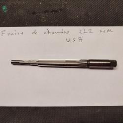 fraise de chambre 222 Rem , finition,  USA