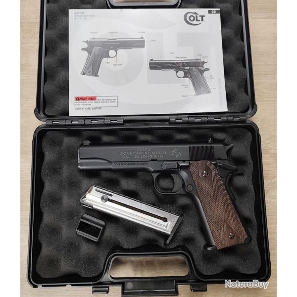 Pistolet WALTHER - COLT 1911 A1 Black - Cal .22 LR + Mallette et 2d chargeur (Occasion)