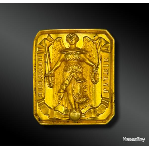 PLAQUE de CEINTURON d'officier d'infanterie - France - XIX�me si�cle