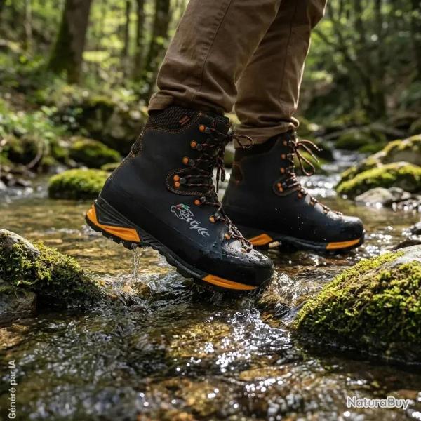 Chaussures de chasse Kostyle nubuck eVent Vibram noir/orange 41