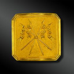 PLAQUE de CEINTURON d'officier de lanciers de la ligne - France - XIX&egrave;me si&egrave;cle