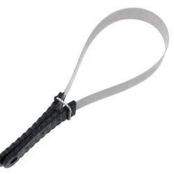 Lame pansage double face acier inoxydable 32x10,5x4,5 cm antid&eacute;rapante
