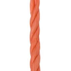Corde travail polypropyl&egrave;ne orange 6 mm 50 m r&eacute;sistante UV intemp&eacute;ries
