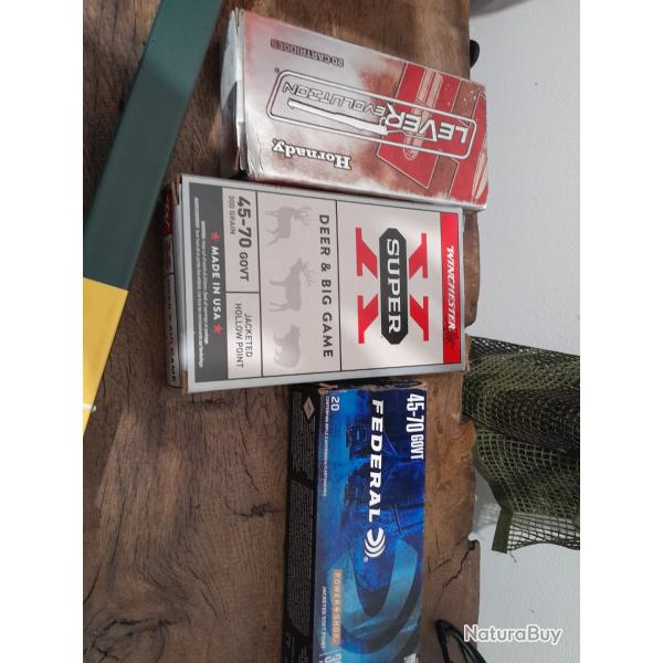 balles calibre 45:70 btes neuves a vendre nombre 3