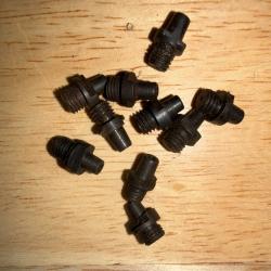 LOT DE 10 CHEMINEES REVOLVER OU PISTOLET POUDRE NOIRE NEUVES DE STOCK ANCIENNES (lot 3)