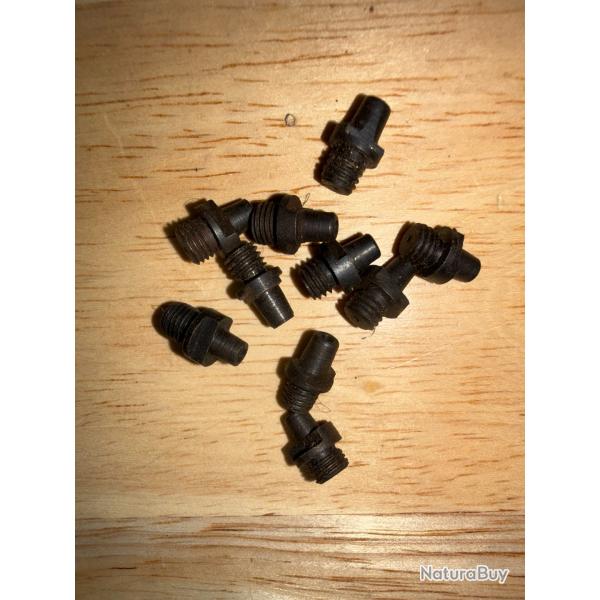 LOT DE 10 CHEMINEES REVOLVER OU PISTOLET POUDRE NOIRE NEUVES DE STOCK ANCIENNES (lot 3)