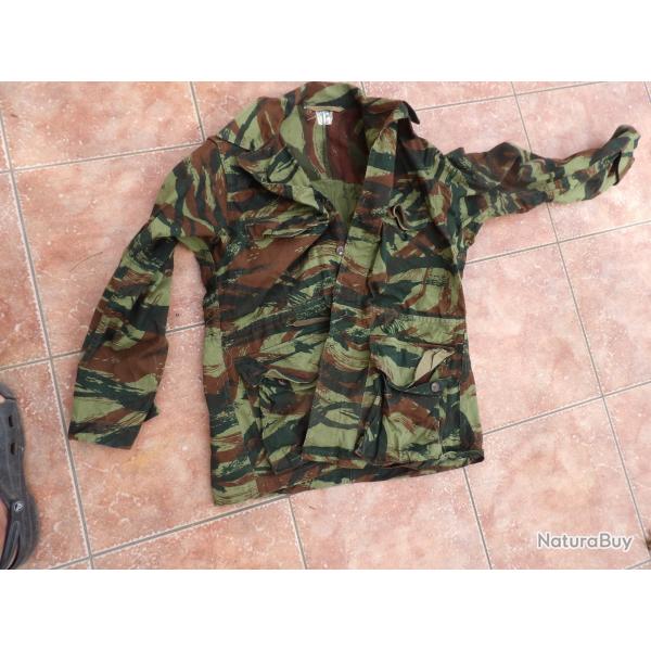 veste guerre camoufl�e guerre Alg�rie TTA 49/56 commando chasse parachutiste