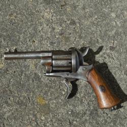 Revolver &agrave; broche 7mm ELG type Lefaucheux - 19&egrave;me si&egrave;cle