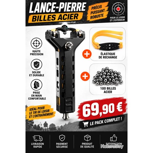 Lance pierre bille acier
