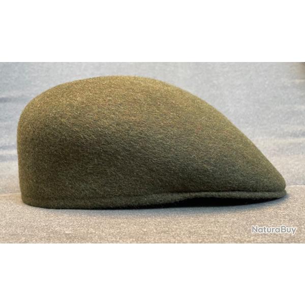 Casquette Christy's London modele AScot en feutre de laine cachemire couleur Loden