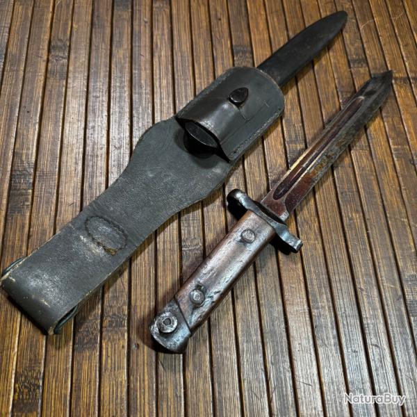 RARE POIGNARD BAIONNETTE M38 CARCANO  CASTELLI ITALIE WW2