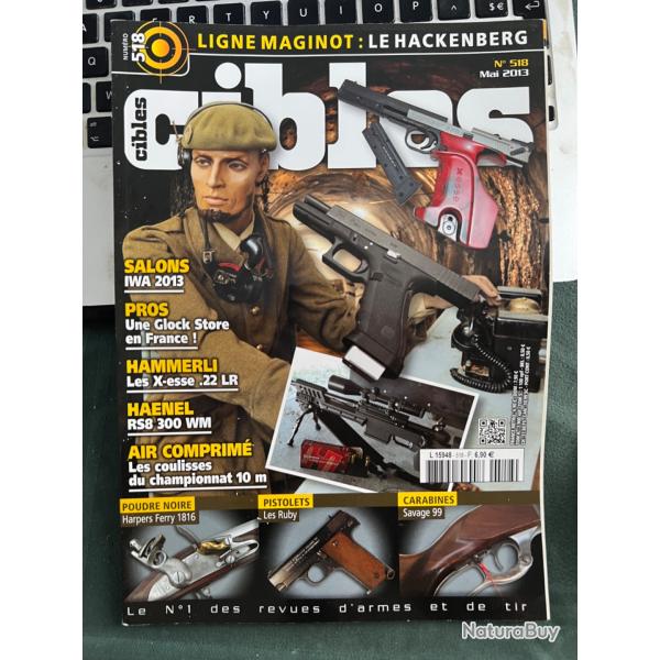 Ligne Maginot, Glock store... revue CIBLES no 518 mars 2013
