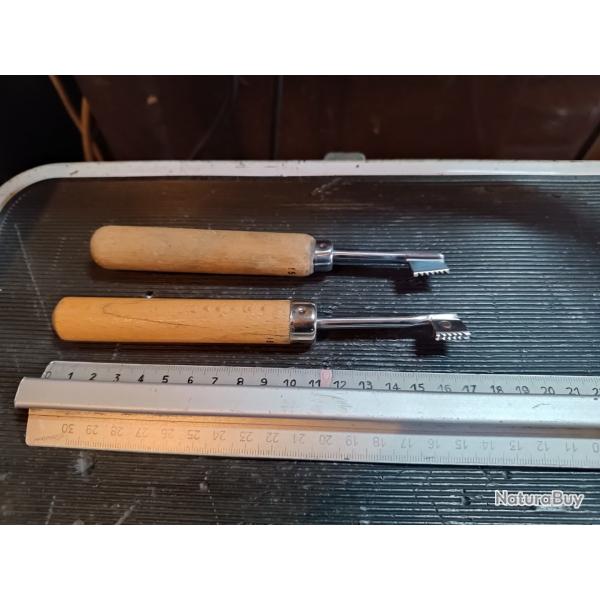 Armurier outil a quadriller crosse de fusil carabine professionnel set 2 lignes et 1 ligne