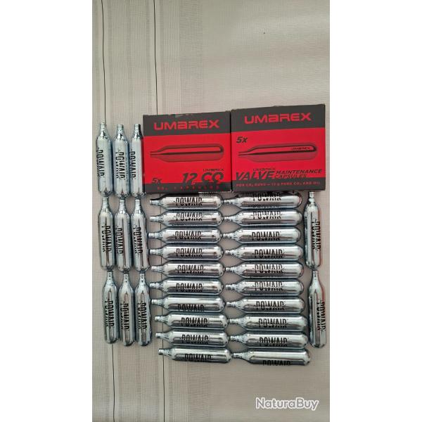 Lot de Sparclettes 12g CO2