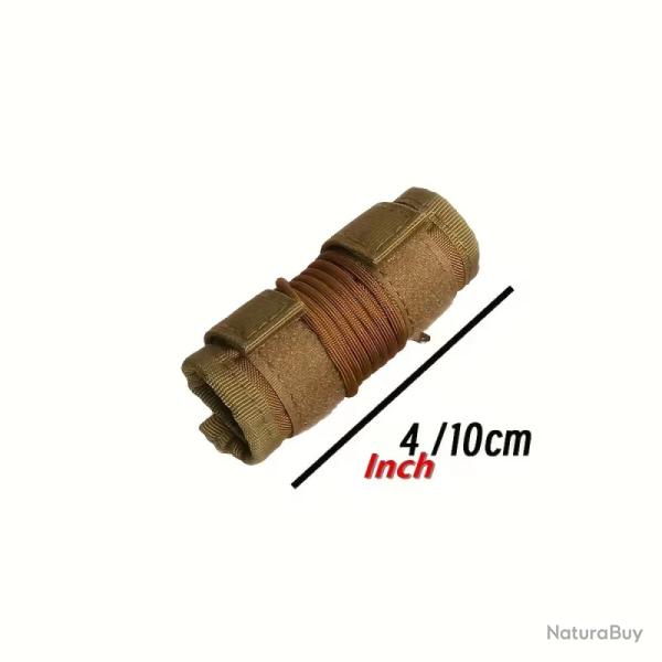 Housse de silencieux tan � scratch 10cm