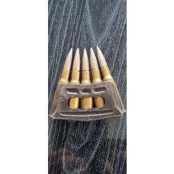 5 Cartouche 8mm lebel avec clips origine