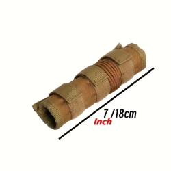 Housse de silencieux tan &agrave; scratch 18cm