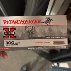 Lot de 2 bo&icirc;tes de Munitions Winchester 300 WSM
