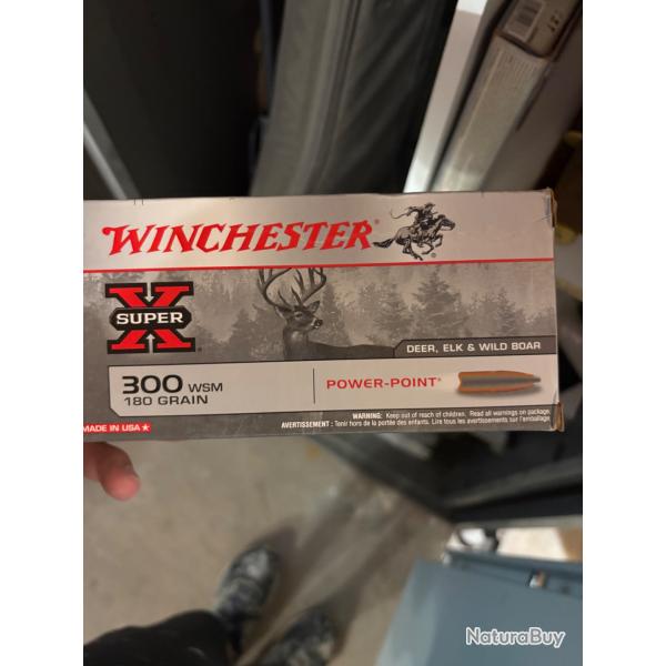 Lot de 2 bo�tes de Munitions Winchester 300 WSM
