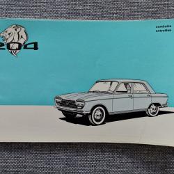 Manuel de conduite et d'entretien pour Peugeot 204