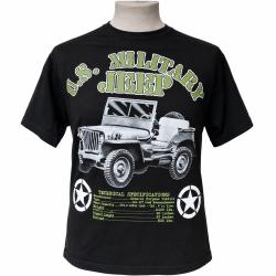 T-Shirt JEEP WW2 D-DAY 1944 - Manches Courtes - 100 % coton