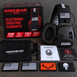 casque &eacute;lectronique prohear black