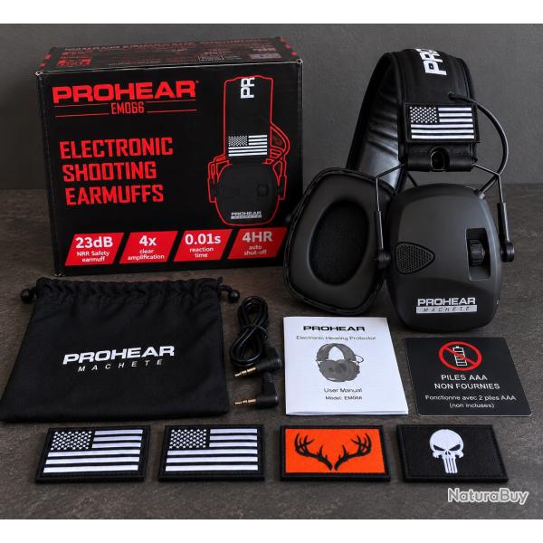casque �lectronique prohear black