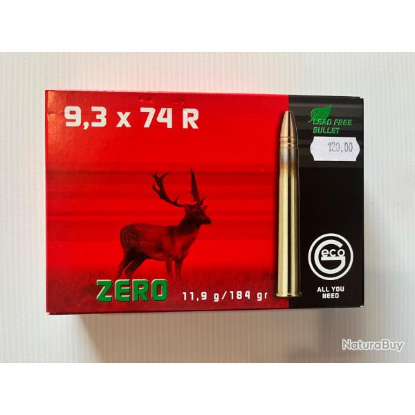 Bo�te neuve 20 balles z�ro de marque Geco 9,3x74R