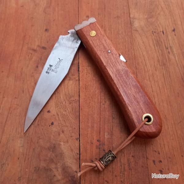 Joli Couteau Traditionnel JAPONAIS " MIKIHISA" Manche en Bois