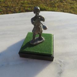 Figurine vintage en &eacute;tain "Le verrier/souffleur de verre" - Pays-Bas (Vers 1970-80)