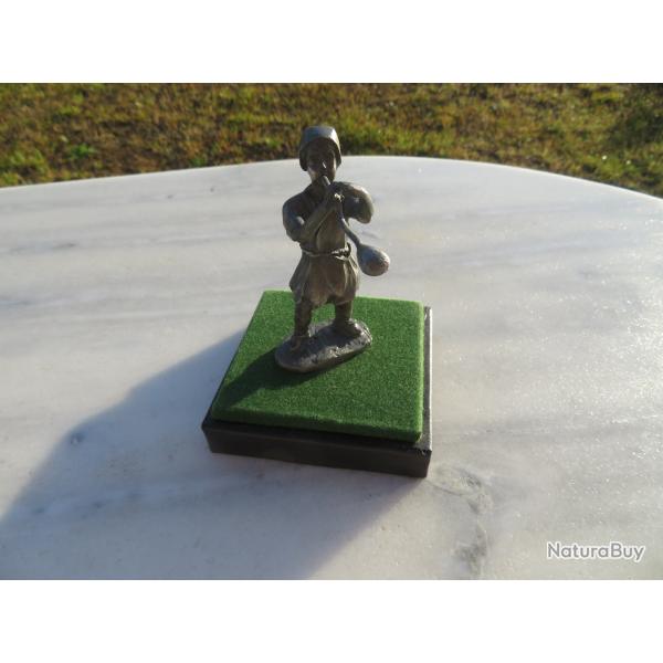 Figurine vintage en �tain "Le verrier/souffleur de verre" - Pays-Bas (Vers 1970-80)
