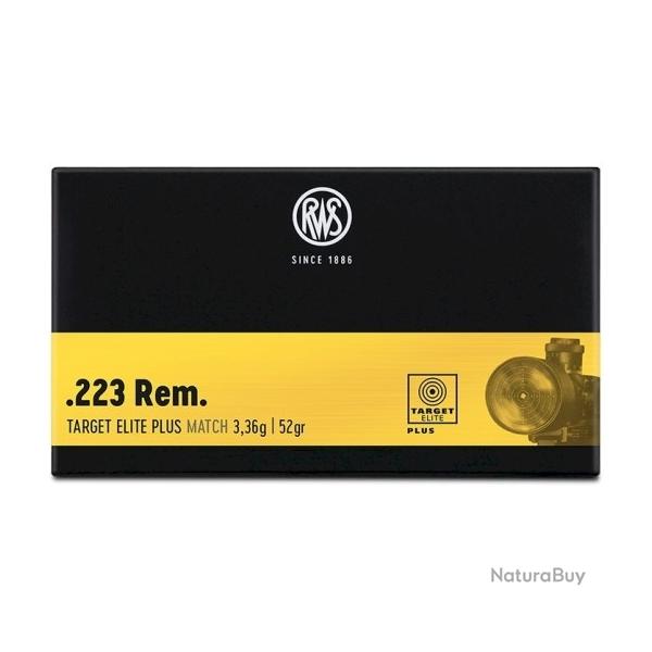 Munitions RWS cal.223rem target �lite plus 77gr 5g par 20