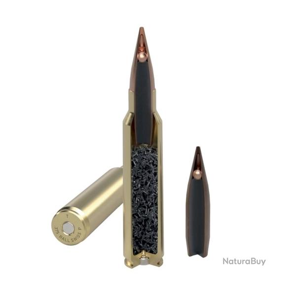 Munitions SWISS P cal.223rem LR-1 bullet 69gr 4.5g par 50