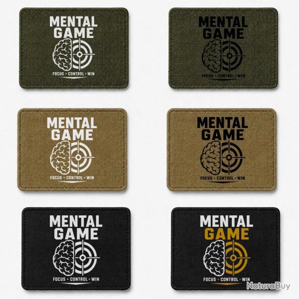 Patch Tir Sportif - Mental Game, Focus Control Win - coloris au choix (1 patch)