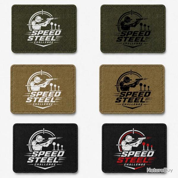 Patch Speed Steel Challenge - Tireur au pistolet - coloris au choix (1 patch)