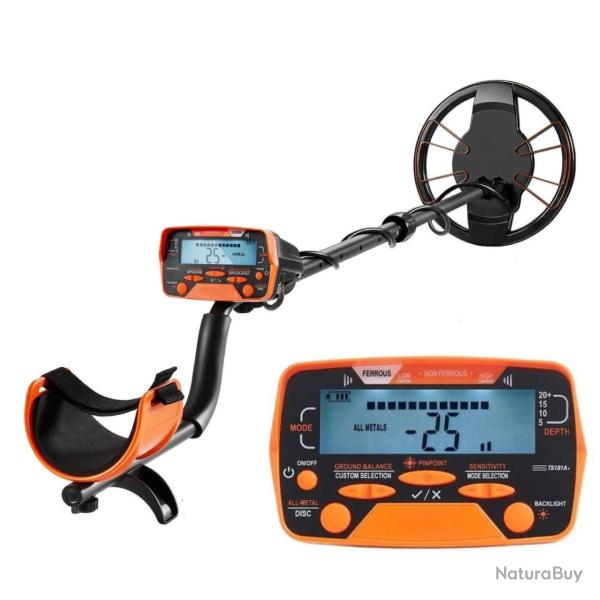D�tecteur de M�taux Professionnel � Grand Disque IP68, �cran LCD R�tro�clair� & Haute Pr�cision