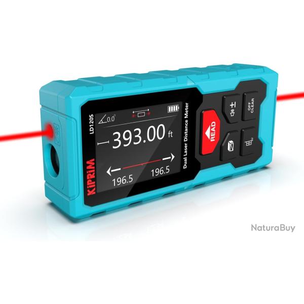 Double t�l�m�tre Laser Rechargeable 120m ruban � mesurer num�rique le 120m ruban � mesurer num�rique